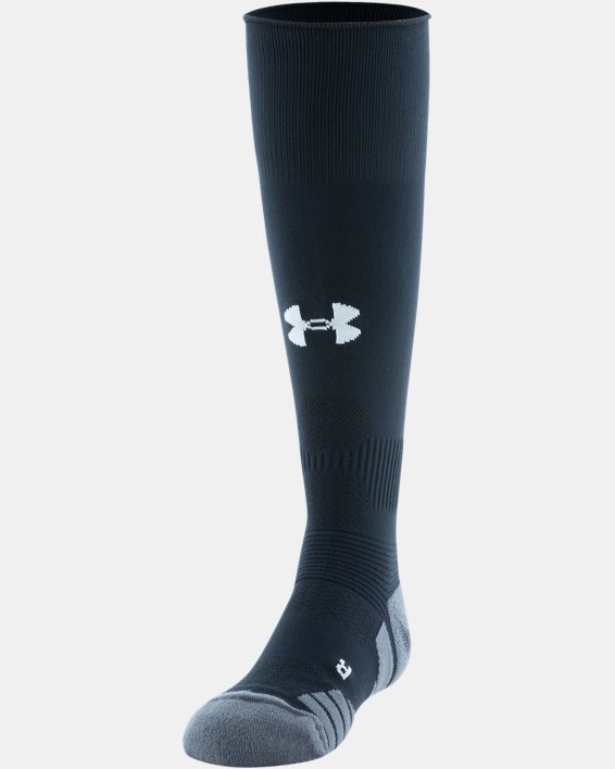 Kids' UA Soccer Over-The-Calf Socks, Black, pdpMainDesktop image number 2